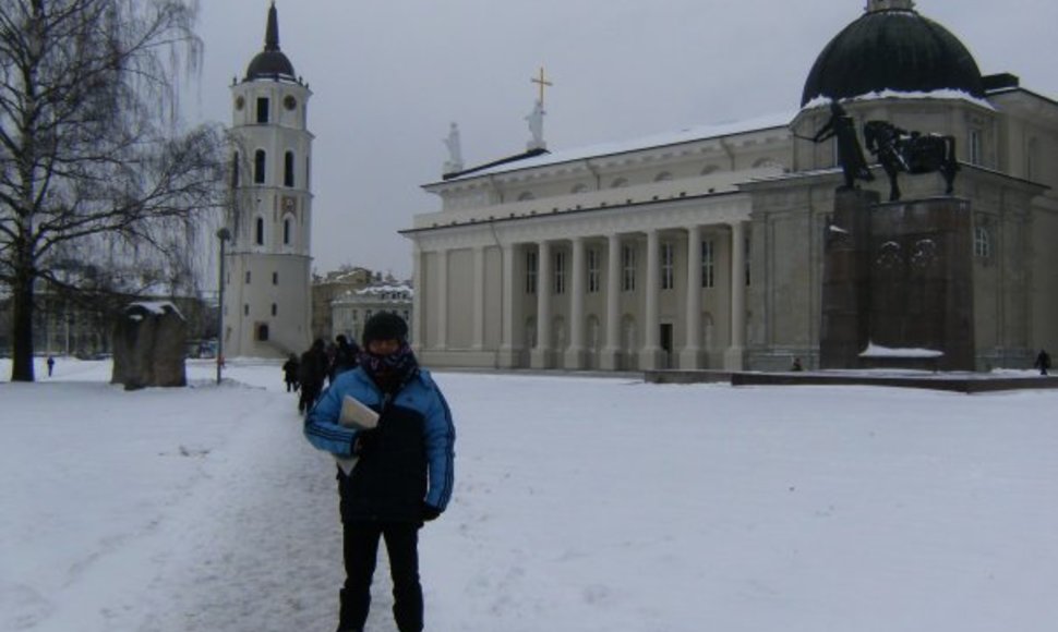 Lietuviška žiema Alessandro Sposato neišgąsdino.