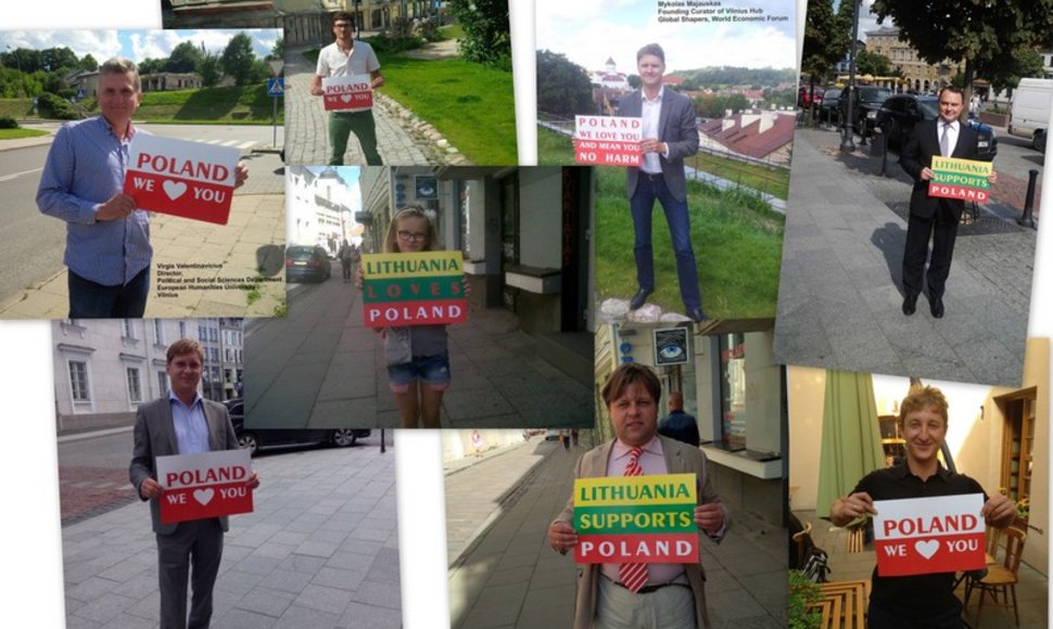 Lietuviai savo meilę Lenkijai prisipažįsta taip.