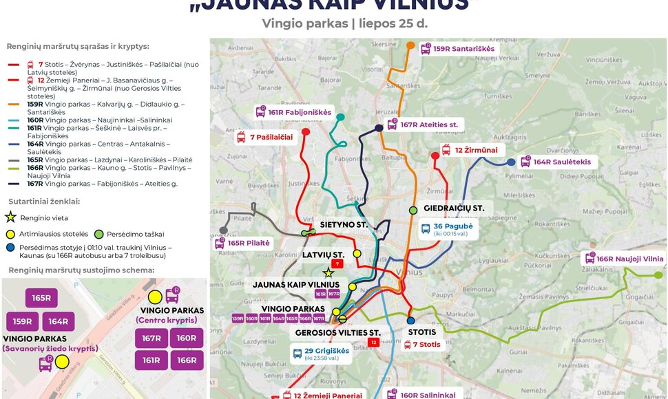 Eismo ribojimai &bdquo;Jaunas kaip Vilnius&ldquo; metu