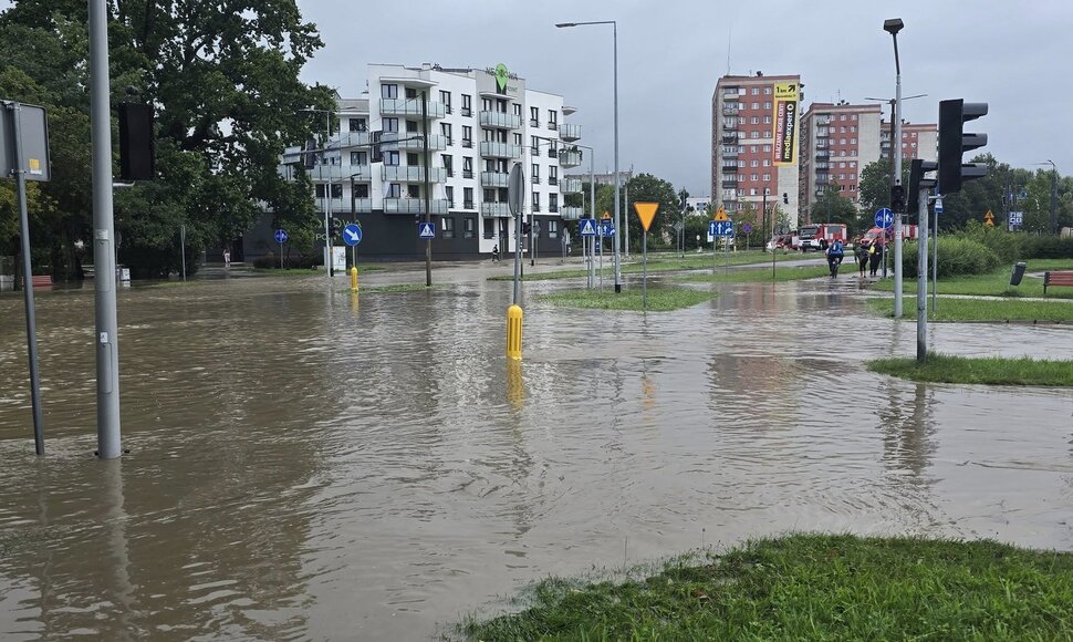 Užtvindytos Elbingo gatvės