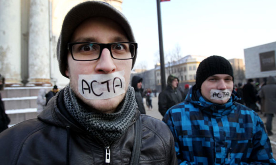 Protestas prieš ACTA Kaune