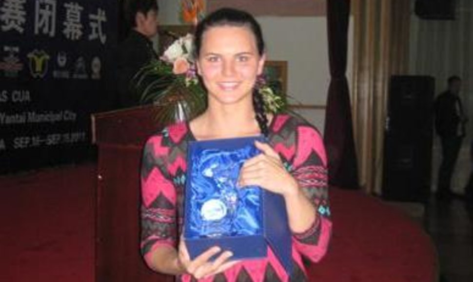 Lina Pleskytė - povandeninio plaukimo su pelekais Pasaulio taurės nugalėtoja