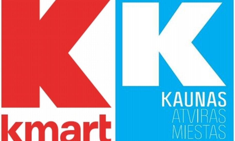 Kauno prekės ženklas ir JAV prekybos tinklo  „Kmart“ prekės ženklas. Panašu?