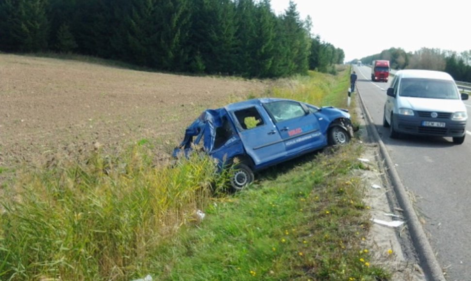 Avarija magistraliniame kelyje A1 Kaišiadorių rajone