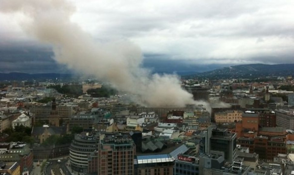 Norvegijos sostinę sudrebino sprogimas.
