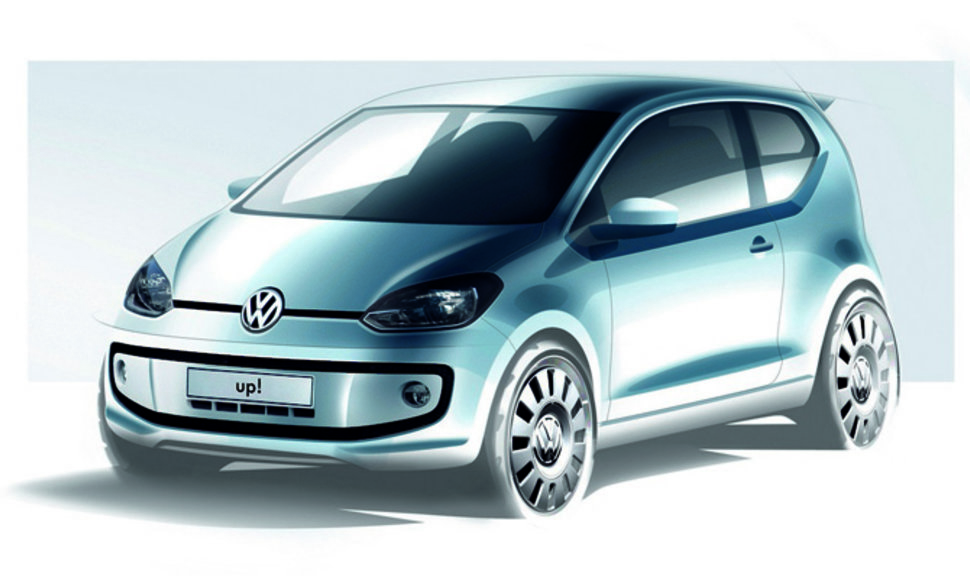 „Volkswagen Up!“ eskizas