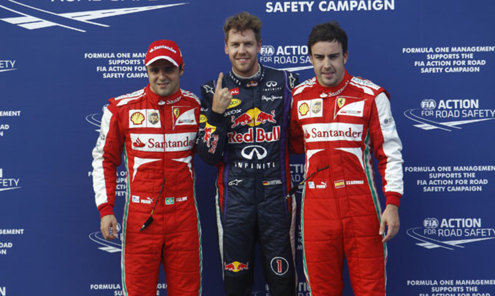 Felipe Massa, Sebastianas Vettelis ir Fernandas Alonso