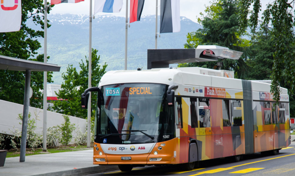 Elektrinis autobusas Ženevoje