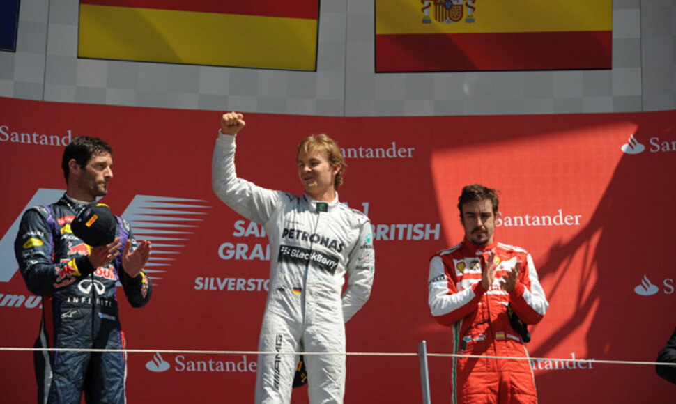 Markas Webberis, Nico Rosbergas, Fernando Alonso