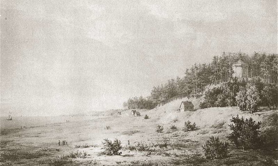 Palanga, Birutės kalnas XIX amžiuje.