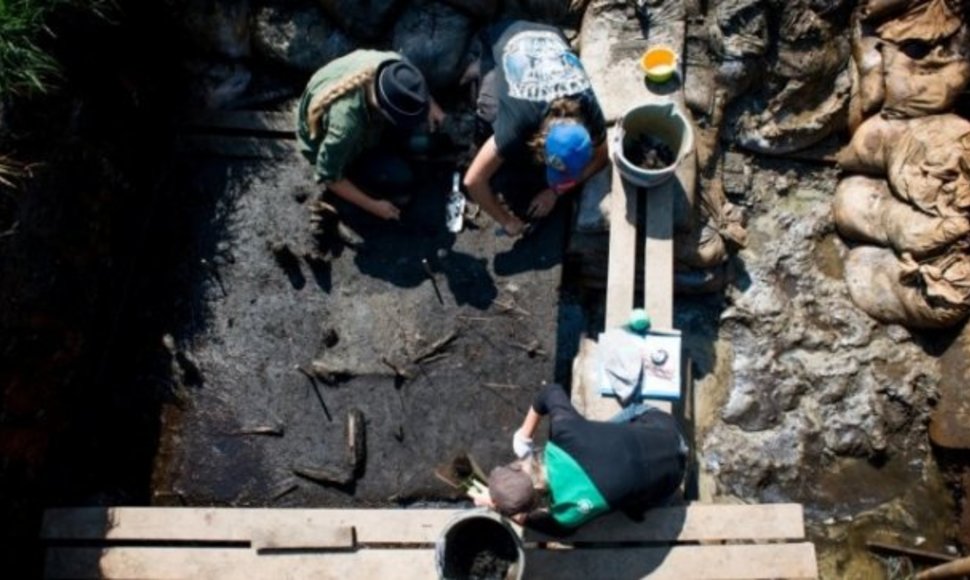 Pelkėje netoli Elektrėnų rasto beveik 2 tūkst. metų senumo žmonių kaulai ir stiklo karolių vėrinys