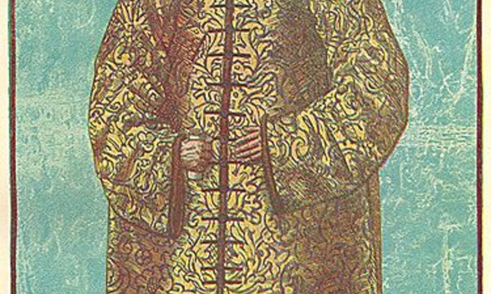 S.Herberšteinas, apsirengęs rusiškais XVI a. drabužiais