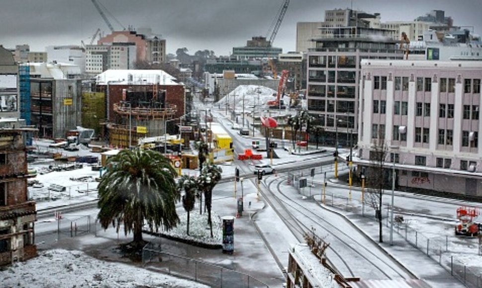 На Новую Зеландию обрушилась снежная буря