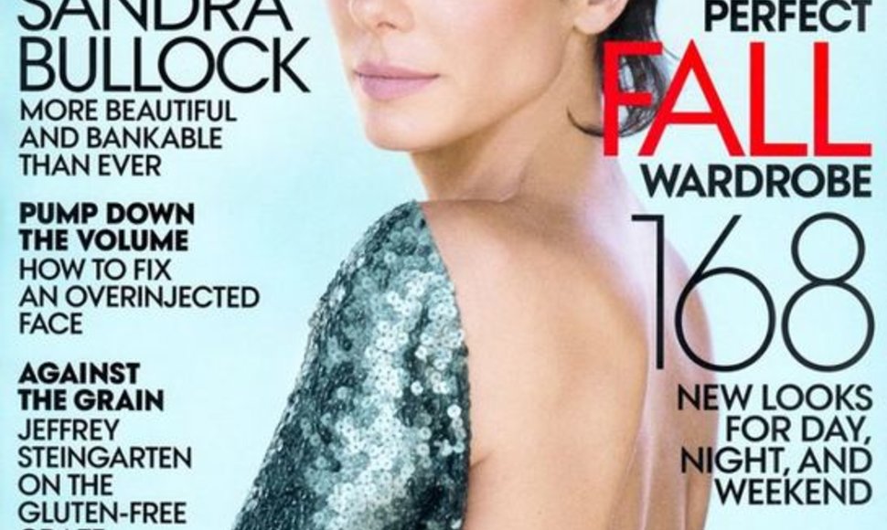 Sandra Bullock ant žurnalo „Vogue“ viršelio