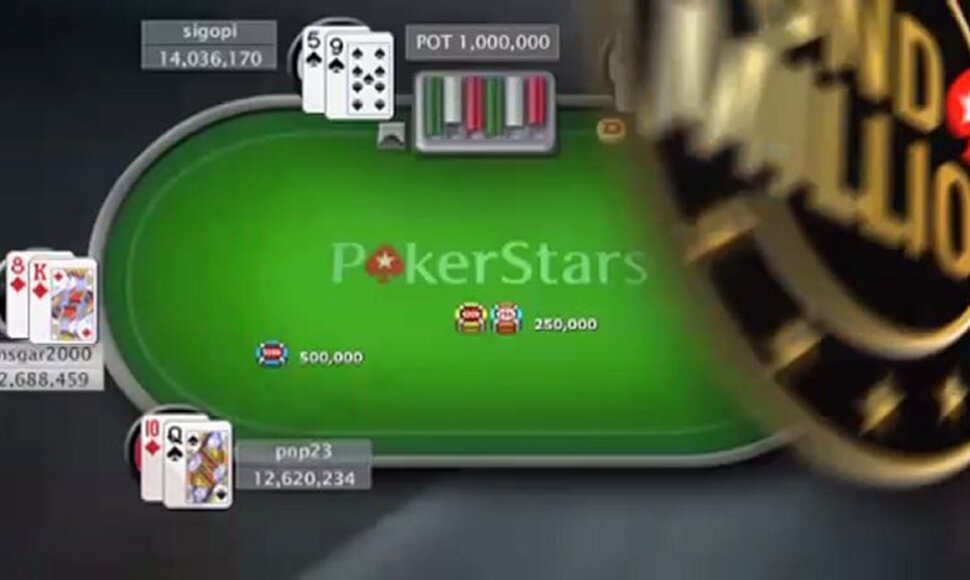 Didžiausias savaitės turnyras "Sunday Million" / PokerStars.tv nuotr.