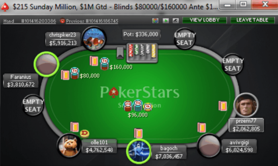 Lietuviai "Sunday Million" turnyre