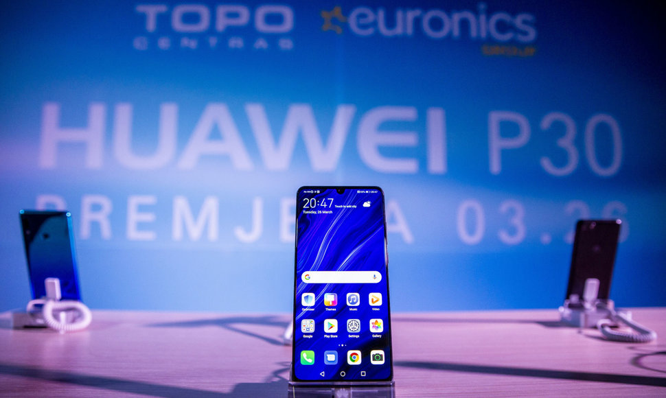 „Huawei P30“ premjera „Topo centre“