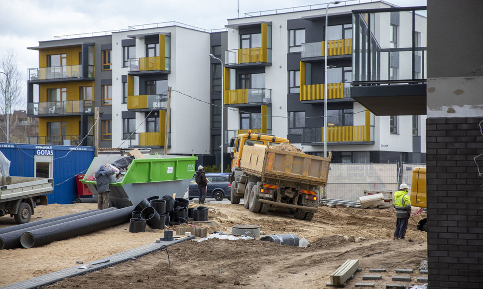 Daugiabučio statybos Budiniškių gatvėje