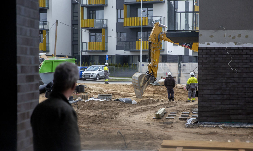 Daugiabučio statybos Budiniškių gatvėje