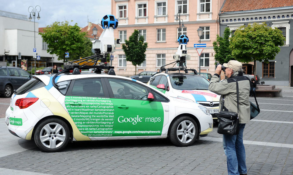 „Street View“ automobiliai Vilniuje