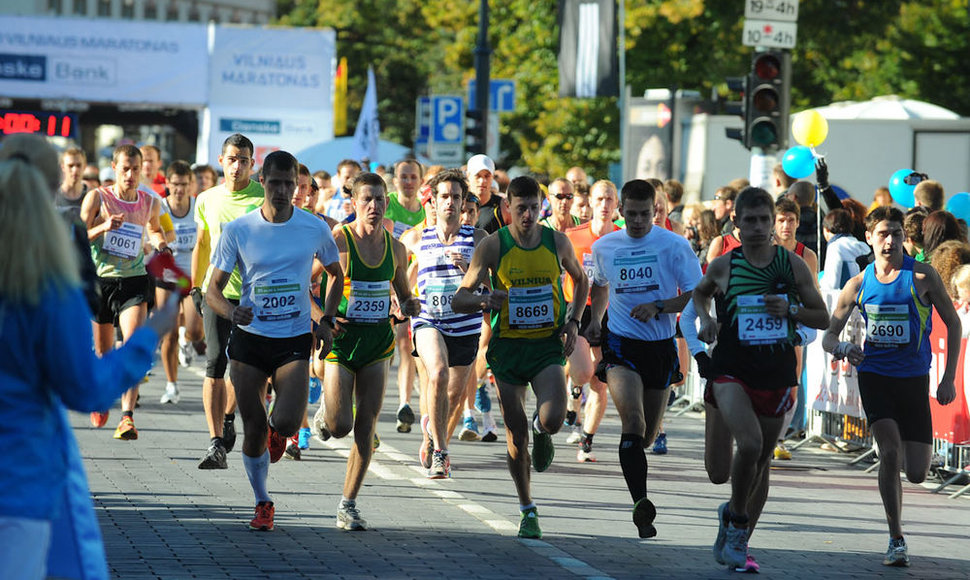 Tarptautinio Vilniaus maratono akimirka