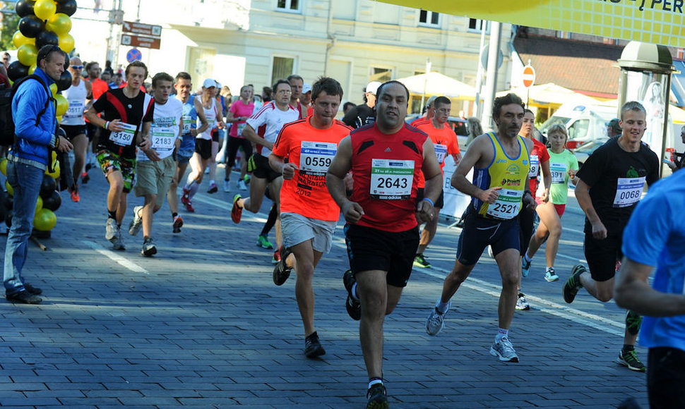 Tarptautinio Vilniaus maratono akimirka