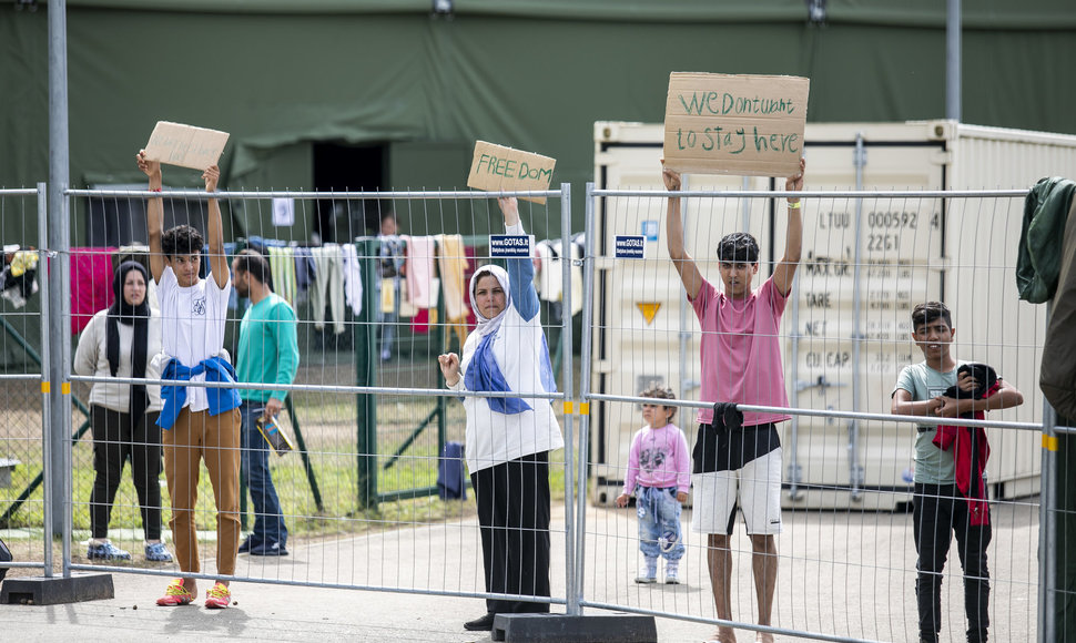 Migrantai Druskininkų užkardoje