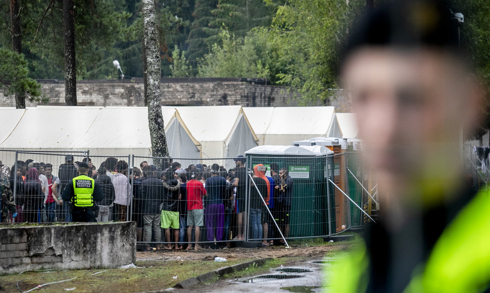 Rūdninkų stovykloje migrantai laukia sprendimo dėl prieglobsčio