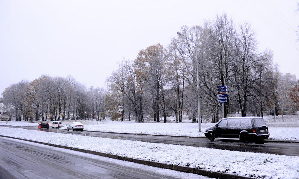 Pirmas sniegas Vilniuje