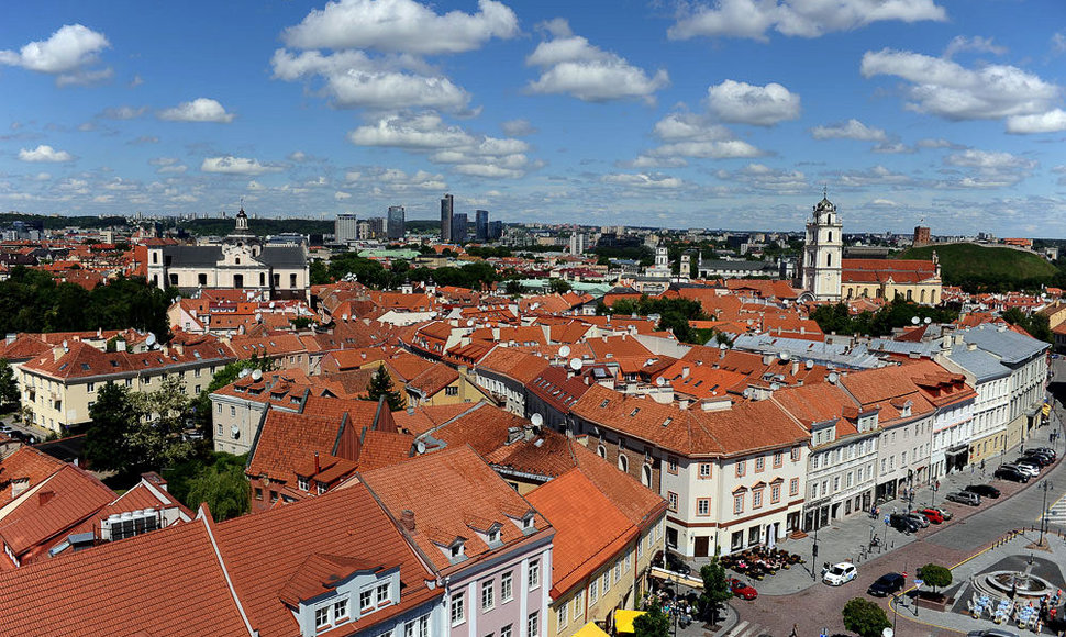 Vilniaus senamiesčio panorama