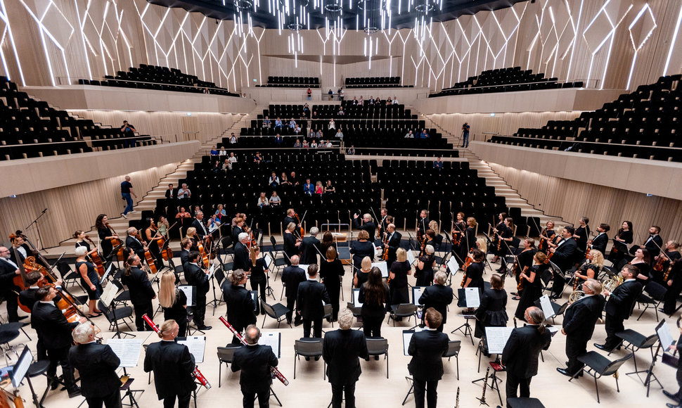 Rekonstruotos Vilniaus kongresų rūmų koncertų salės pristatymas