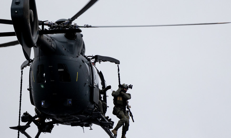 Lietuvos kariuomenės Specialiųjų operacijų pajėgų (SOP) ir NATO sąjungininkų pratybos.