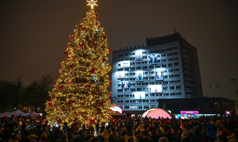 Panevėžio Kalėdų eglės įžiebimas