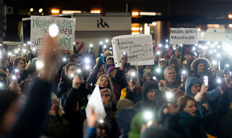 Protestas &bdquo;De&scaron;imt minučių tylos&ldquo;