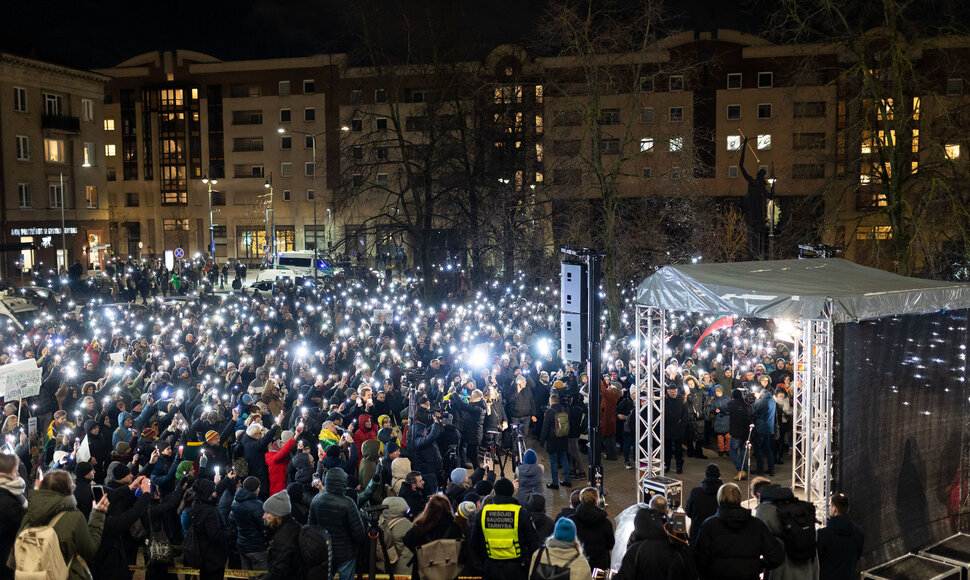 Protestas &bdquo;De&scaron;imt minučių tylos&ldquo;