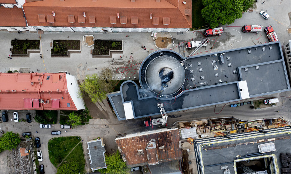 Gaisras Vilniaus planetariume