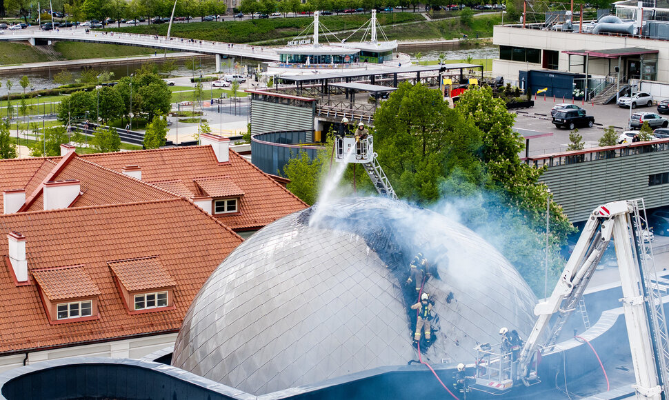 Gaisras Vilniaus planetariume