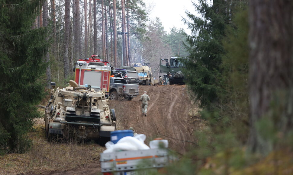 Pabradėje dingusių keturių JAV karių gelbėjimo operacija