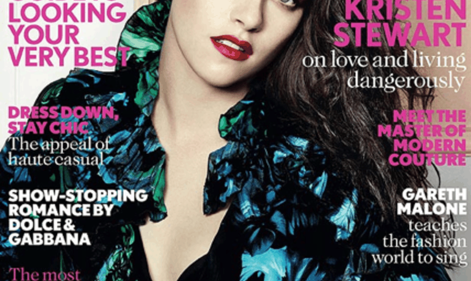 „Vogue“ žurnalo viršelis su Kristen Stewart