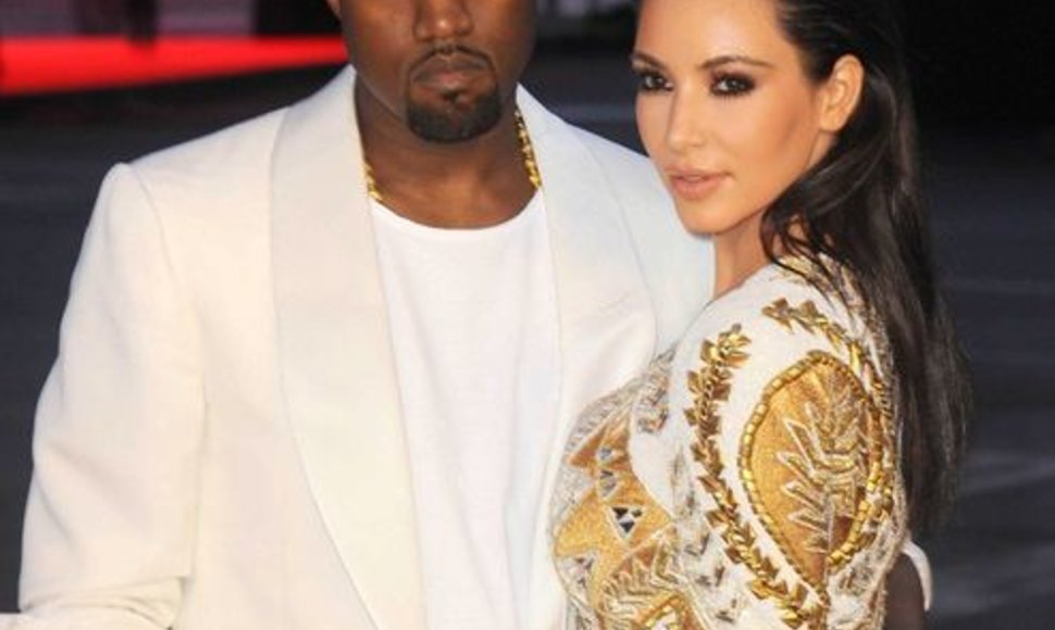 Kanye Westas ir Kim Kardashian Kanų kino festivalyje