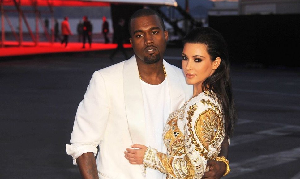 Kanye Westas ir Kim Kardashian Kanų kino festivalyje