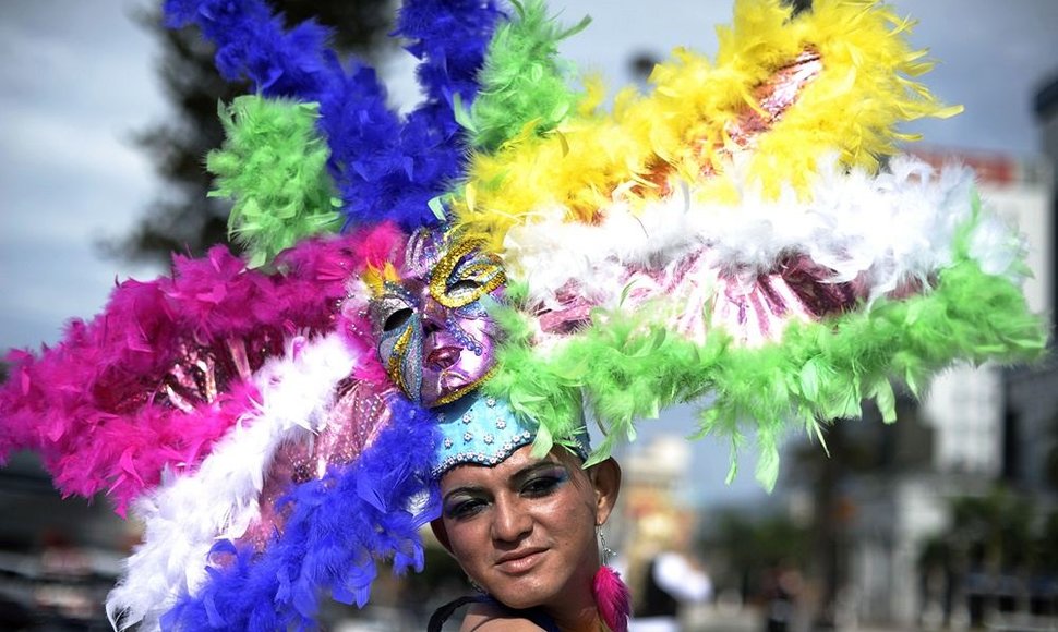 Homoseksualų parado Salvadore dalyvis