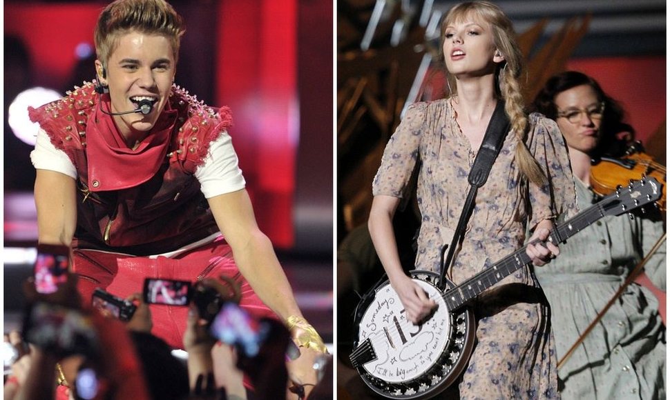 Justinas Bieberis ir Taylor Swift