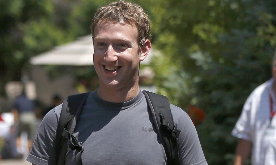 „Facebook“ įkūrėjas ir vadovas Markas Zuckerbergas