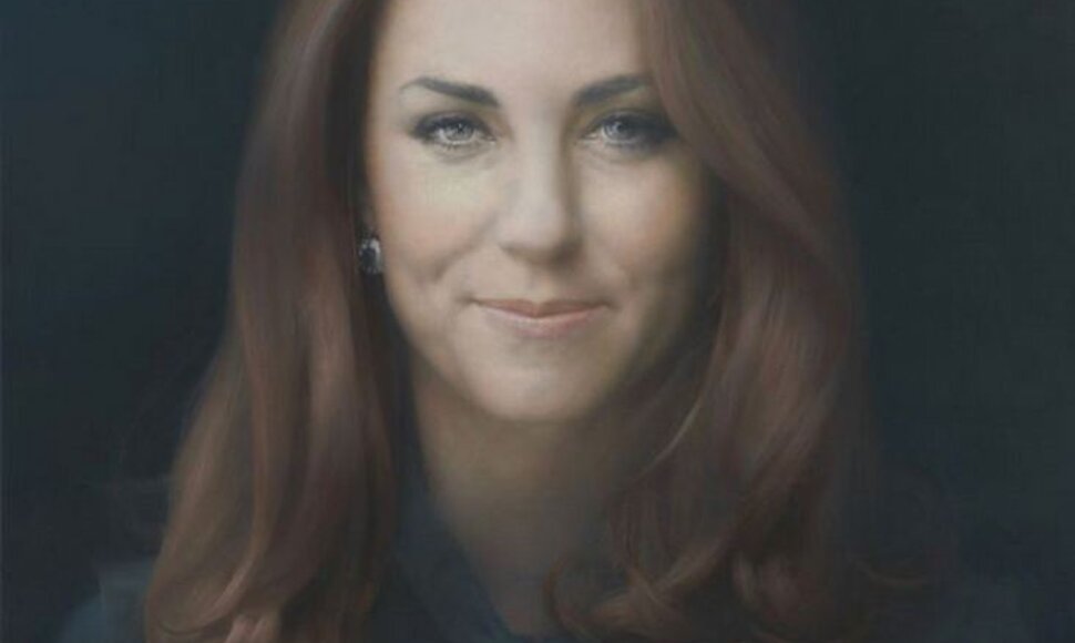 Kembridžo hercogienės Catherine oficialus portretas Nacionalinėje portretų galerijoje Londone