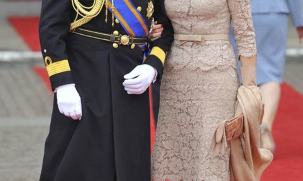 Nyderlandų princas Willemas Alexanderis su žmona, princese Maxima