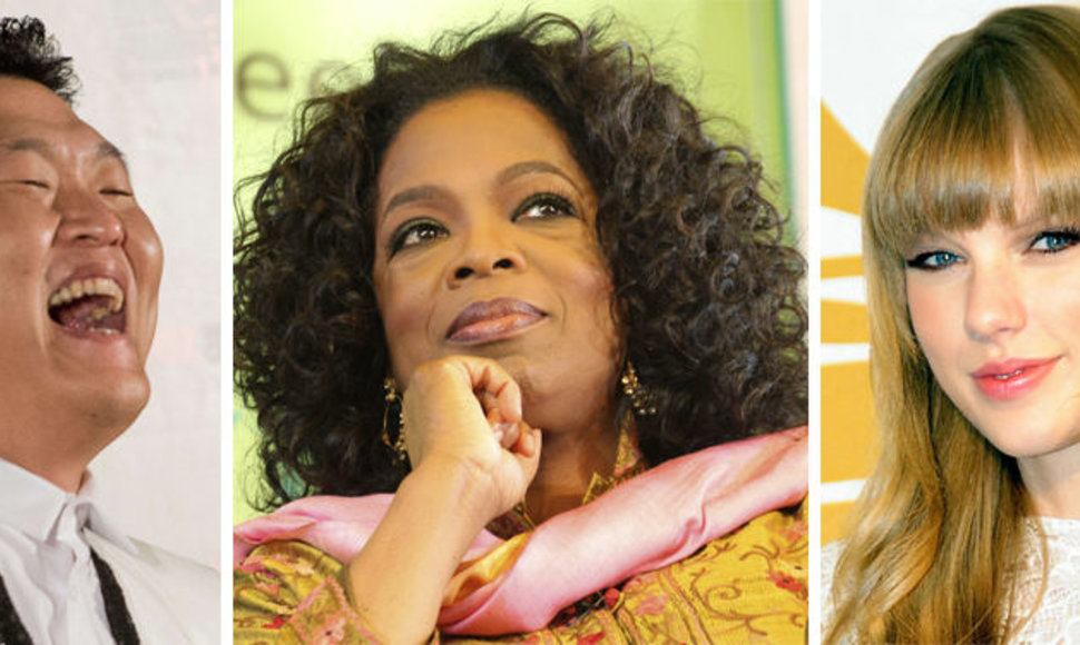 Psy, Oprah Winfrey ir Taylor Swift