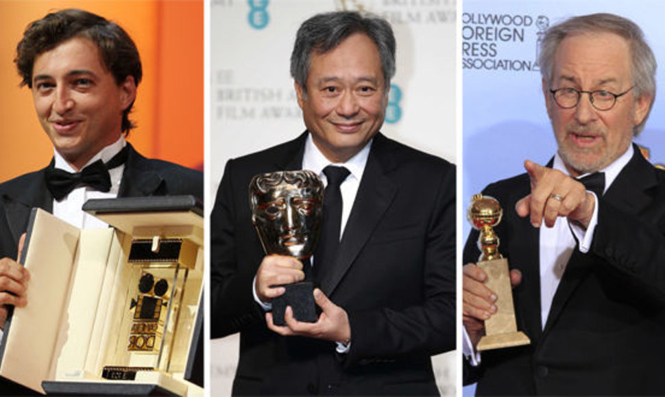 Pretendentai į 2013-ųjų geriausio režisieriaus „Oskarą“ (iš kairės): Michaelis Haneke, Benhas Zeitlinas, Angas Lee, Stevenas Spielbergas ir Davidas O. Russellas