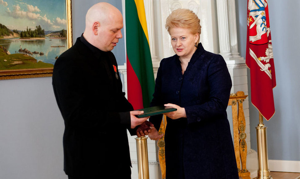 Prezidentė Dalia Grybauskaitė ir Gabrielius Liaudanskas-Svaras