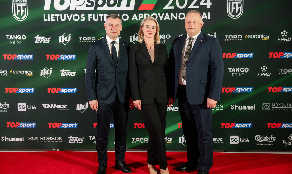 Lietuvos futbolo apdovanojimų svečiai.